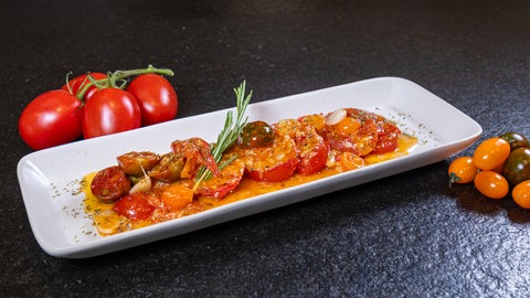 Mediterrane Küche: Geschmelzte Tomaten