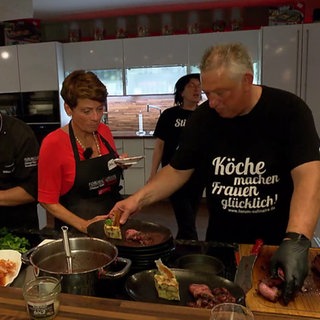 Sonja Faber-Schrecklein und Profigriller