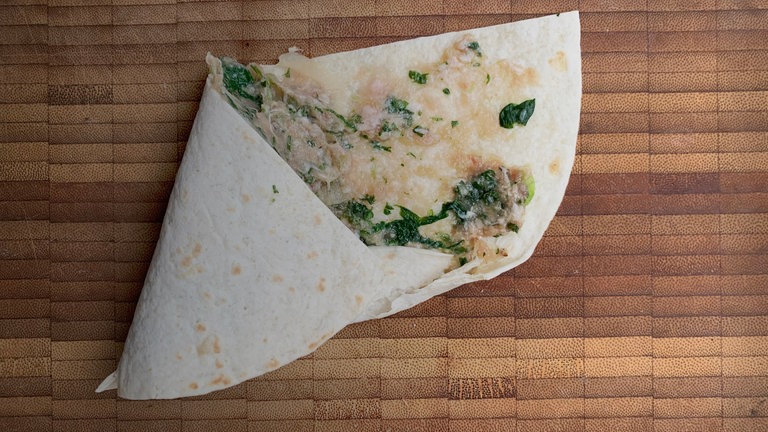 Taco falten zweiter Schritt