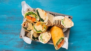 SWR1 Pfännle Streetfood Rezept für einen Frühstücks-Wrap, den ihr nach Lust und Laune befüllen könnt.