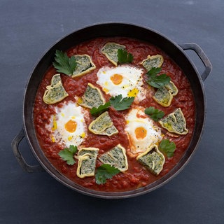 Schwäbische Shakshuka mit Maultaschen