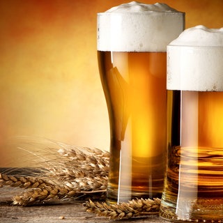 Bierkrug, Weizenbier. Symbolfoto.