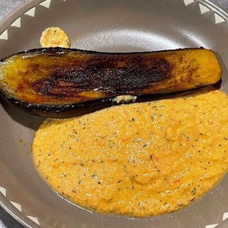 Brouillade mit Aubergine