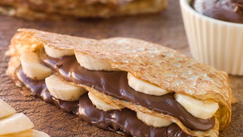 Nuss-Nougat-Creme im Crepe