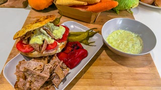 Backpapier-Gyros aus dem Ofen