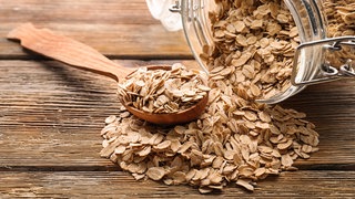 Haferflocken im Glas