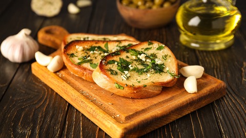 Baguette überbacken