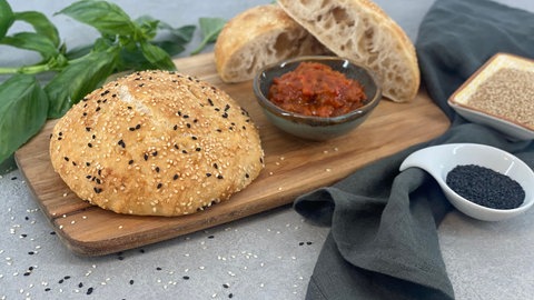 Fladenbrot mit Sesam