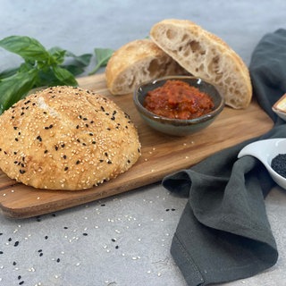 Fladenbrot mit Sesam