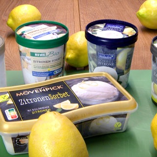 Geschmacksprobe Zitronensorbet