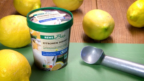Geschmacksprobe Zitronensorbet