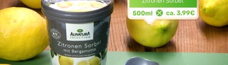 Geschmacksprobe Zitronensorbet