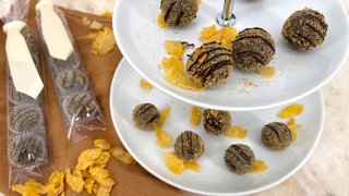 Whisky-Pralinen (Trüffel) mit Cornflakes-Mantel 