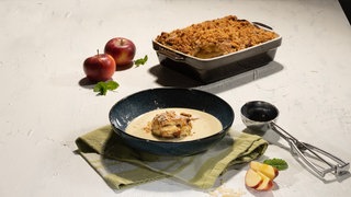 Süßer Ofenschlupfer mit Zitronen- und Zimtbrösel