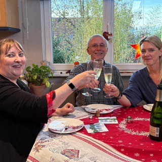 Susanne Nett mit Pia und Alain Millerand