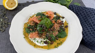 Galettes mit Räucherfisch