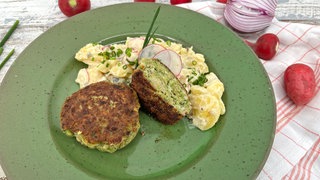 Geflügelfrikadellen mit Radieschen-Kartoffelsalat