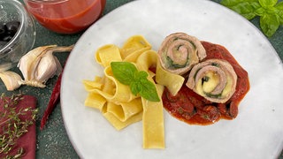 Involtini mit Parmaschinken und Mozzarella
