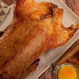 Gänsebraten mit Orangenglasur