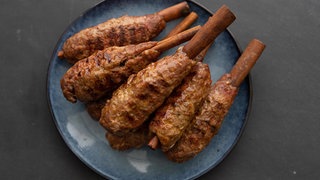 Pikante Hackfleischspieße