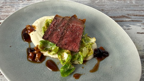 Roastbeef mit Malzbier und Rosenkohl