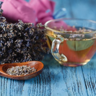 Lose Blüten von Lavendel