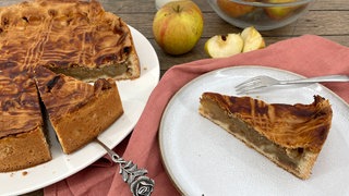 Gedeckter Apfelkuchen