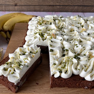 Bananenkuchen mit Vanillecreme