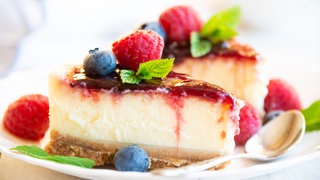 Käsekuchen mit Beeren