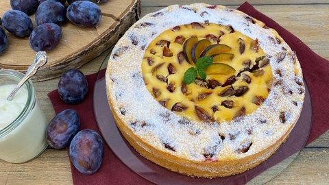 Zwetschenkuchen mit Quarkcreme