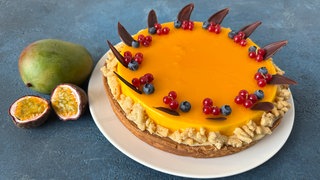 Amerikanischer Cheesecake mit Maracuja