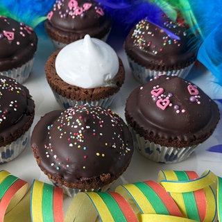 Eierlikör-Marshmallow-Cupcakes