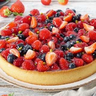 Beerentarte mit Vanillecreme