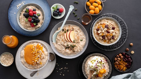 Porridge Smothie Bowl in verschiedenen Varianten