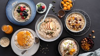 Porridge Smothie Bowl in verschiedenen Varianten