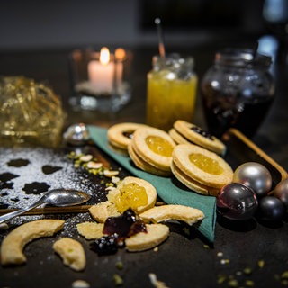 Käseplätzchen mit Chutney