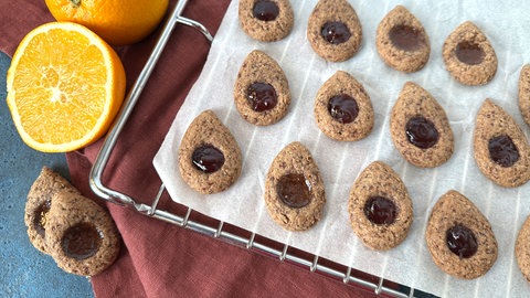 Orangen-Dinkeltropfen