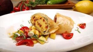 Zucchini-Polenta-Strudel
