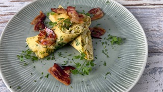 Kräuterflädle mit Spitzkohlfüllung