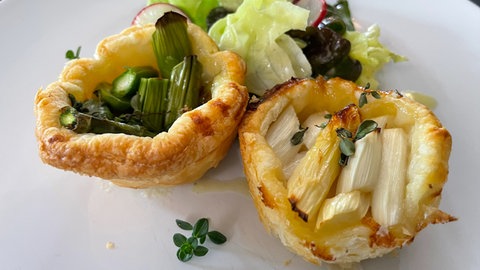 Spargel-Ziegenkäse-Tartelettes