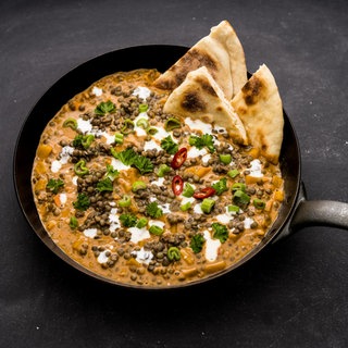 Alblinsen-Dal mit Kürbis