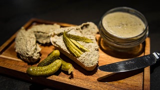Brot mit der "vegetarischen Leberwurst"