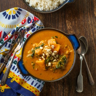 Grünkohlcurry mit roten Linsen