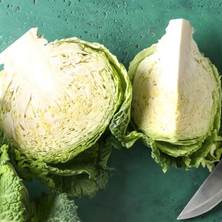Aufgeschnittener Wirsing