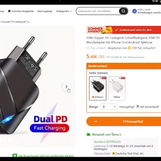 Billig Elektronik bei einem Online Versandhändler