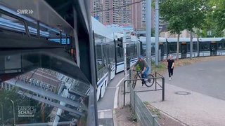 Die längste Straßenbahn der Welt fährt durch Mannheim