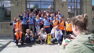 Putzaktion für den Esslinger Hauptbahnhof