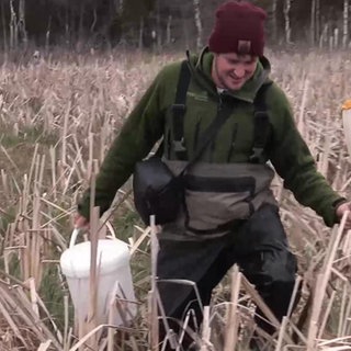 Moritz Ott kämpft für das Überleben von Fröschen