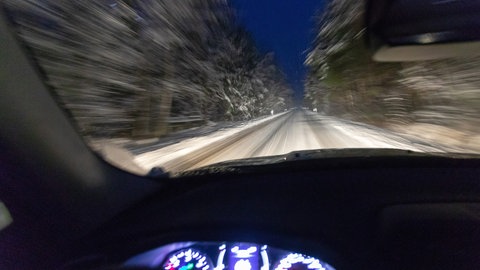 Sicher fahren auf glatten Straßen und bei Eis und Schnee