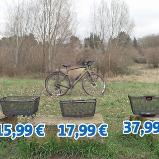 Die fünf Fahrradkörbe im Test mit zugehörigem Preis